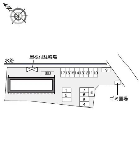 志木市中宗岡　月極駐車場（LP）